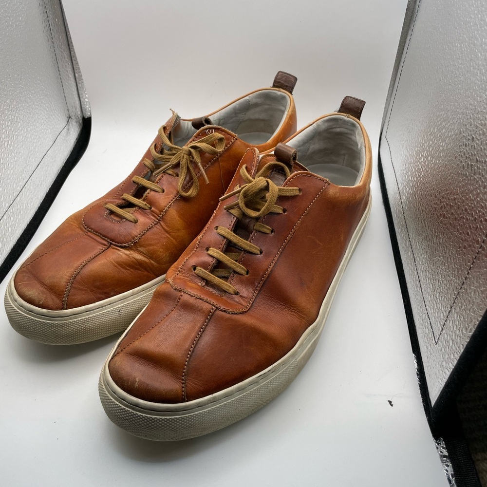 Grenson Tan Leather Men's Sneakers